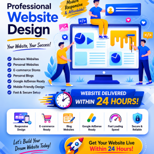 Personal & Business Websites – Delivered Within 24 Hours